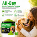 Enzymatic Dog Dental Powder, Mint Dog Teeth Cleaning Plaque Off Powder-150g