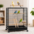 2 Pcs Bird Ladder, Wooden Bird Cage Ladder Birds Cage Accessories