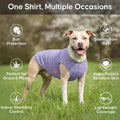 KYEESE 2 Pack Dog Shirts Quick Dry Soft Stretchy Pet T-Shirts with Reflective Label Tank Top Sun Protection Sleeveless Vest Dog Clothes for Medium Large Dogs, XX-Large, Purple+Pink