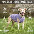 KYEESE 2 Pack Dog Shirts Quick Dry Soft Stretchy Pet T-Shirts with Reflective Label Tank Top Sleeveless Sun Protection V