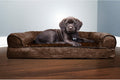 Furhaven Orthopedic Dog Bed for Medium/Small Dogs w/ Removable Bolsters & Washable Cover, For Dogs Up to 35 lbs - Plush 