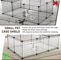 IANFAN 16 Pcs Rabbit Cage Urine Guard 10.2'' x 8.3'' Plastic Pet Splash Guard Panels Liner Protection Clear Edge Liner Guinea Pig Side Lining Habitat Siding Cage Protector