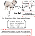 Transparent Dog Rain Poncho for Small Medium Dogs - Thick Waterproof Raincoat with Hidden Leash Hole & Adjustable Snaps,