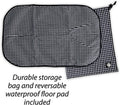 Necoichi Stress-Free Enclosure Cat Travel Carrier Cage 31.8" L x 20.0" W x 20.0" H with Litter Box Set Collapsible Gray White Stripes | Pop up Kannel, Crates