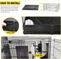 Aivituvin Pet Playpen Guinea Pig Cage Small Animal Rabbit Exercise Pen with Waterproof Floor Liner - Extension Playpen O