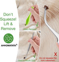AHHOMATATA Tick Removal Tool & Twister Kit for Dogs, Cats & Humans, 10-in-1 Stainless Steel Tick Removers & Tick Puller Set - Professional Tick Tweezers Tool for Camping, Hiking & Dog Tick Remover
