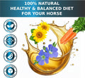 Equine & Horse Oil Supplement 3 Natural Oils Flaxseed Sunflower Carrot Omega 3 6 9 Vitamin E Silky Coat & Hoof Digestion