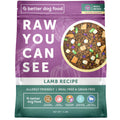 A Better Treat | Allergy Friendly Lamb Dry Dog Food | Raw You Can See | No Chicken, Lamb Only Animal Protein, No Meal Ingredients, Grain Free | Stomach Soothing Kibble + Freeze Dried Raw Dog Food