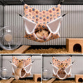 Sadnyy 6 Pieces Guinea Pig Rat Hammock Three Layer Ferret Bed Small Animal Hanging Pet Cage Hammock for Chinchilla Rat S