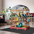 Nuanchu 48 x 48 Inch Large Bird Cage Mat, Under Pet Cage Floor Mat