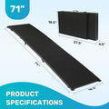 Heeyoo 71" Extra Long Dog Ramp for Car SUV Truck - 350Lbs Folding