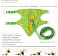 Ferret Harness Leash with Carrier Set，Small Animals Vest Harness, Dinosaur Shaped Leash Set, Semi-Circular Bag for Rabbi