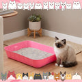 Bokon 50 Pieces Disposable Litter Box for Cats Large