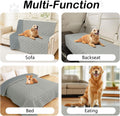 hyha Waterproof Dog Bed Blanket, Soft Pet Blankets, Waterproof Couch Cover for Dogs, Reversible Sofa Covers Washable for Furniture (30x70 Inch, Grey/Dark Grey)