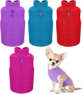 Satinior 4 Pcs Stretch Fleece Dog Sweater