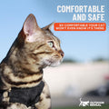 Houdini™ Escape Proof Cat Harness and Leash Set by OutdoorBengal – Black, Medium Cat Harness for Walking