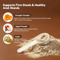 Petnanny Pumpkin Powder for Cats & Dogs, Anal Gland Health Fiber Supplement Stop Scooting with Inulin, Probiotics & Enzy