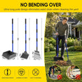 Pooper Scooper for Dogs Heavy Metal Duty Long Handle Rake, Spade & XL Tray