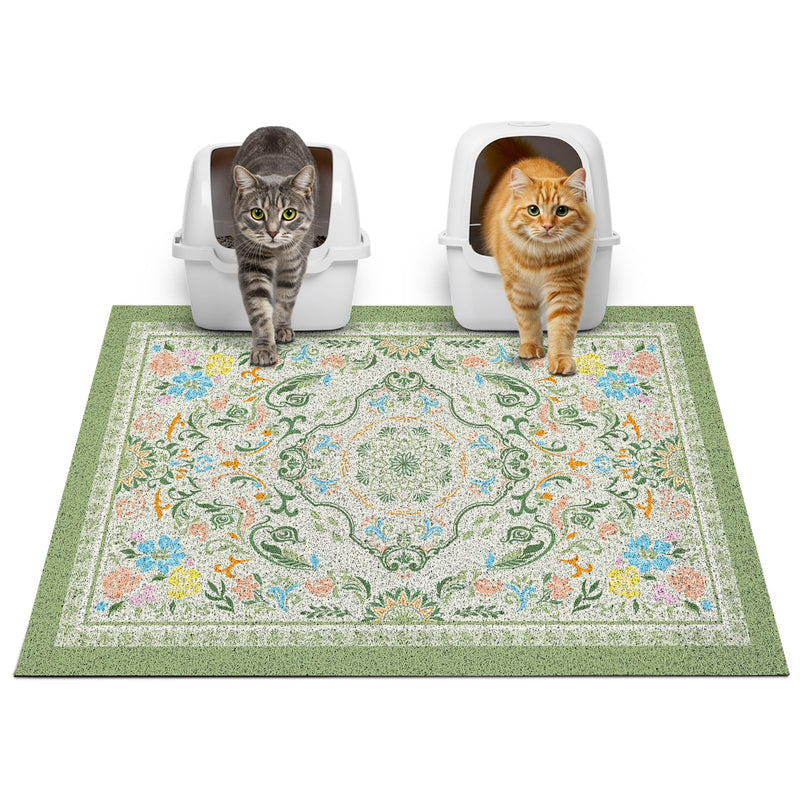 Glittme Cat Litter Mat with Non-Slip Bottom Litter Box Mat 33