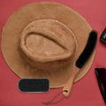Patelai 2 Pcs Horsehair Felt Hat Brush Kit