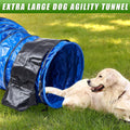 24 in 10 Foot Extra Large PVC Dog Agility Tunnel with Sandbags