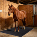 Rubber Horse Stall Mat 4 x 6 Ft, Heavy Duty 7mm Thick Stable Flooring with PVC Coating, Anti-Slip Shock Absorbent Mat fo