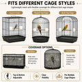 Large Bird Cage Seed Catcher Net Adjustable Stretchy Bird Cage Cover