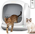 Meowant Automatic Self Cleaning Cat Litter Box with APP Control, Odor Free, Cat-Safe Anti-Stuck Technology, Larger Space
