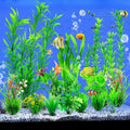 CousDUoBe 12pcs Fish Tank Accessories Aquarium Decorations Green Plants, Green Fish Tanks Decoration Plants, Fish Tank D