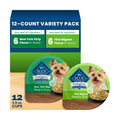 Blue Buffalo Delights Variety Pack Natural Grain Free Wet Dog Food for Small Breed Dogs (Filet Mignon Flavor & New York Strip Flavor) in Gravy with Natural Ingredients, 3.5-oz. Each (12 Cups)