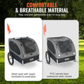 VEVOR Dog Bike Trailer, Supports up to 88 lbs, Pet Cart Bicycle Carrier, Easy Folding Frame with Quick Release Wheels, Universal Bicycle Coupler, Reflectors, Fl