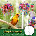 Matutinus Bird Toys, Parakeet Foraging Toy, Hanging Chewing Toy, Bird Cage Accessories – Suitable for Cockatiels, Budgies, Lovebirds, Conures and Other Small Parrots