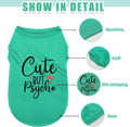 Expressive Polyester Dog Shirt Vest: Soft and Lightweight Puppy Shirt for Small and Medium Dogs, Featuring the Playful '