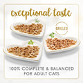 Fancy Feast Purina Grilled Wet Cat Food Poultry and Beef Collection Wet Cat Food VarietyPack - 3 Ounce (Pack of 60)