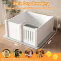 Whelping Box for Dogs, Puppies,with Pig Rails Washable Pad