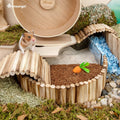 Niteangel Natural Coco/Cork Hamster Bedding: 4L Absorb Odors & Low Dust