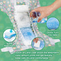 Pet Soft Disposable Cat Diapers - Diaper for Female & Male Cats, Puppy Doggie Diapers for Female Dogs with Adjustable Fo