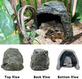 BNOSDM Reptile Hideout,Tortoise Hide Cave,Resin Rock,Bearded Dragon Hideaway,Turtle Basking Platform,Reptiles Habitat De