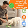 Deluxe New Puppy & Dog Gift Basket for Puppies, Adopted Dogs & Small Family Dogs - Dog Lick Mat, Chew Toys, Squeaky Toys