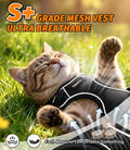 Cat Harness and Leash for Walking, Escape Proof Adjustable Vest Harness