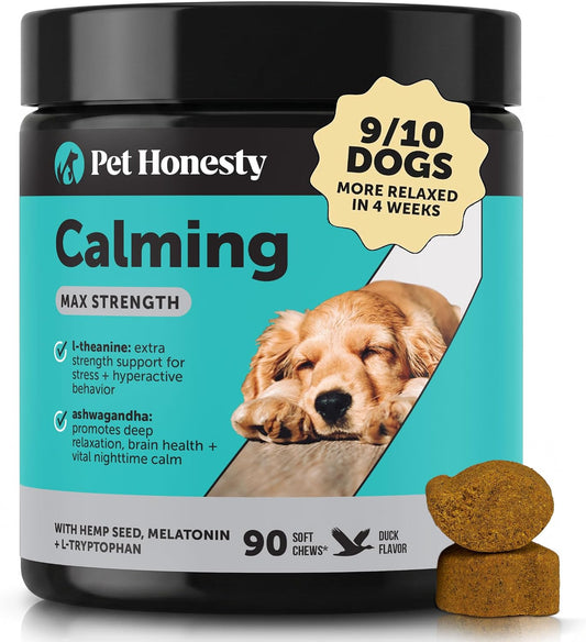 Pet Honesty Vet Recommended Dog Calming Chews with Ashwagandha