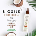 BioSilk Silk Therapy Conditioning Detangling Spray for Dogs with Natural Coconut Oil, Leave-In Detangler and Conditioner, Dematting Grooming Spray, Sulfate Free, 7 Fl Oz