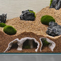 LIYAOLI Aquarium Ornaments Cave Tunnel with Viewing Ports | Fish Tank Decoration Hideout for Pleco, Shrimp & Corydoras |