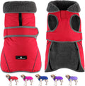 Dogcheer Dog Winter Coat, Waterproof Dog Jacket with Zipper Leash Opening