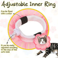 EXPAWLORER Cat Cone Collar Soft, Cat E Collar Recovery After Surgery to Stop Licking, Adjustable Waterproof Cute Neck El