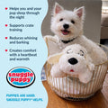 Snuggle Puppy Heartbeat Puppy Toy for Small Breeds, Compact Plush Dog Toy with Real-Feel Pulse, Designed for Crate Time, First Nights, and Rest - Cream