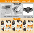 Cats Dog Cat Food Mat,Absorbent Waterproof Placemat for Food and Water Non Slip Rubber Backing Durable Feeding Pad for C
