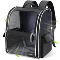 Lekereise Dog Carrier Backpack for Small Medium Dogs Cats up to 18 lbs, Breathable Pet Backpack Carrier with 3 Entrances, Collapsible Cat Backpack Carrier, Travel Hiking Puppy Backpack