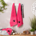 Bone Dry Pet Grooming, Embroidered Microfiber Towel Drying Collection, 15x30