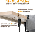 Hylemoros Cat Desk Bed for Large Cats 50 lbs Heavy Duty Cat Bed for Desk Attachment with Paw Design Extra-Sturdy Dog Chair Dual-Sided Mat Waterproof Easy Assembly for Gaming Desk Kitchen Island Gray